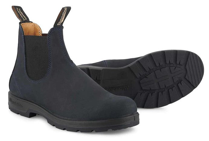 Blundstone 1940 Navy Nubuck Boot Blue