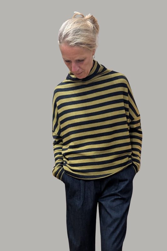 Basic Boxy Stripe Sweater