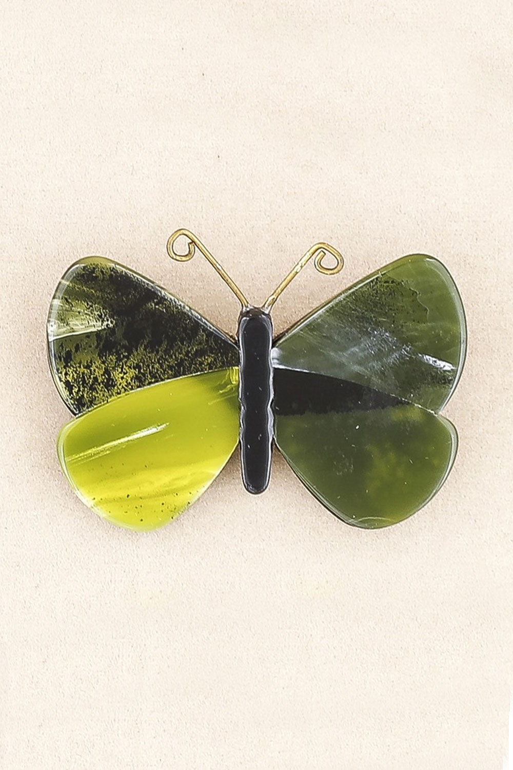 Sonata Resin Butterfly Brooch Coral