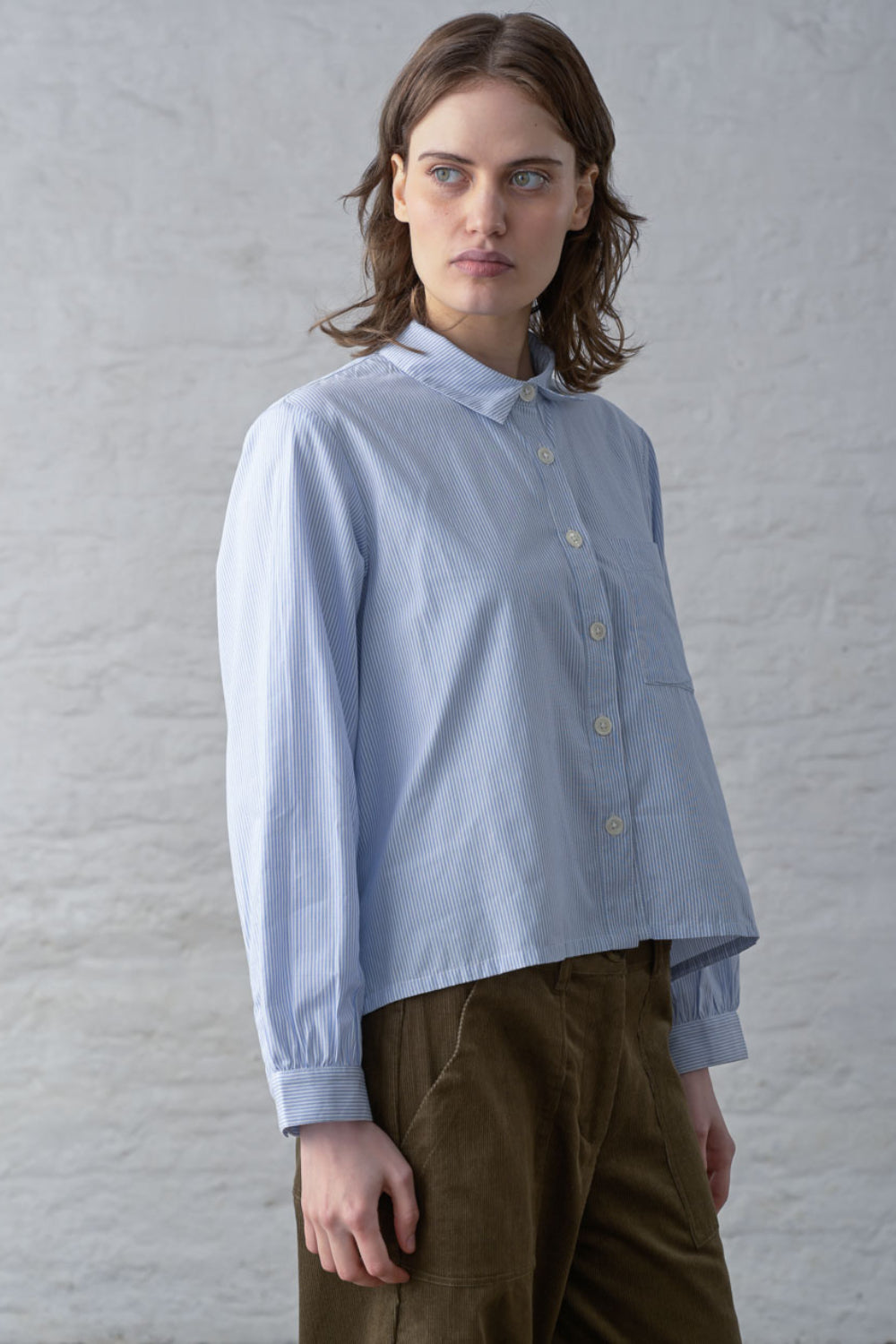 Striped Ada Cropped Blouse