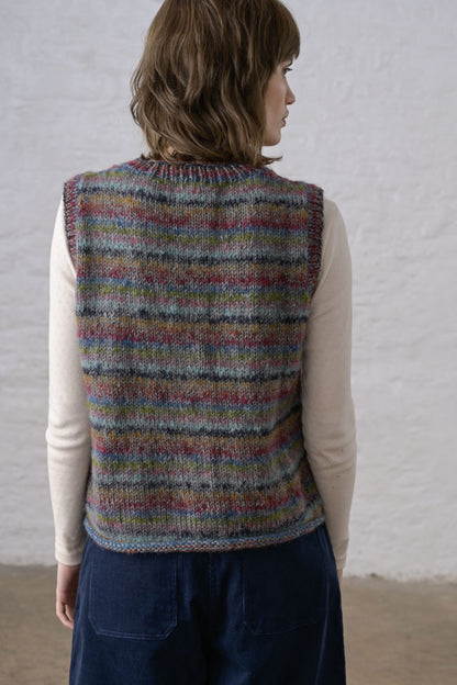 Heather Striped Vest