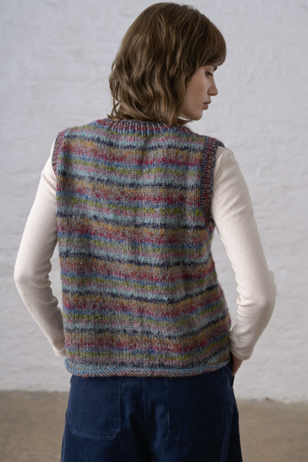 Heather Striped Vest