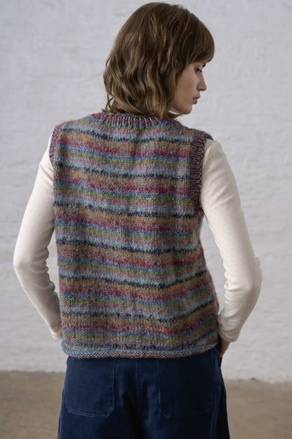 Heather Striped Vest