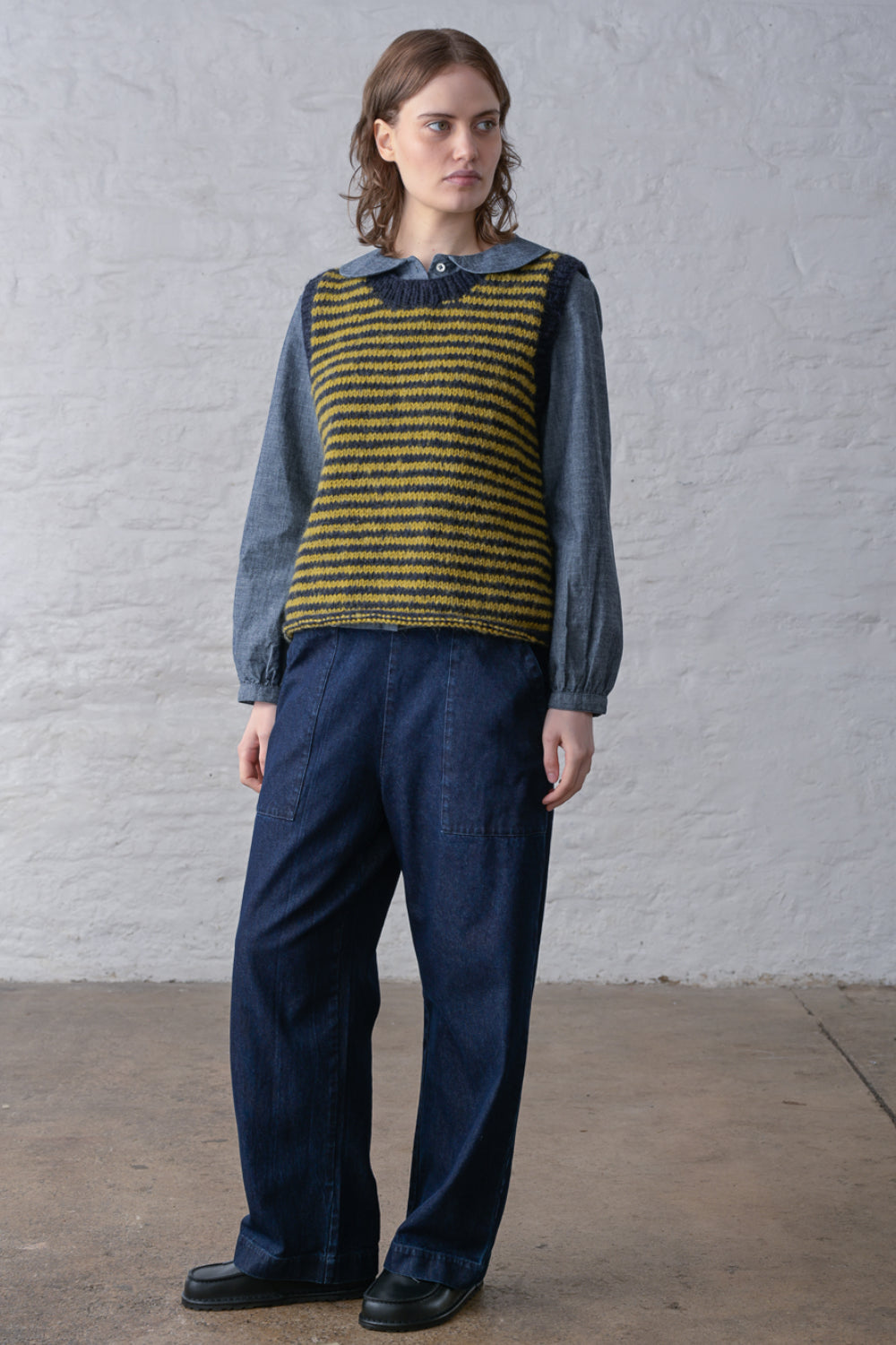 Heather Striped Vest
