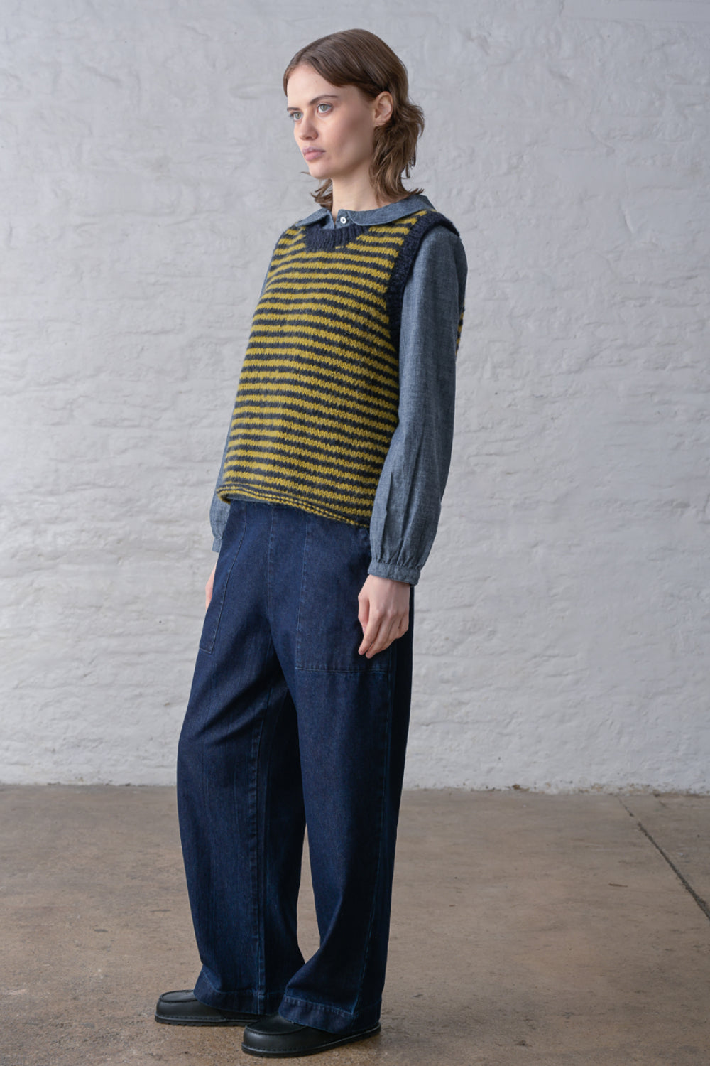 Heather Striped Vest
