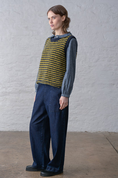 Heather Striped Vest