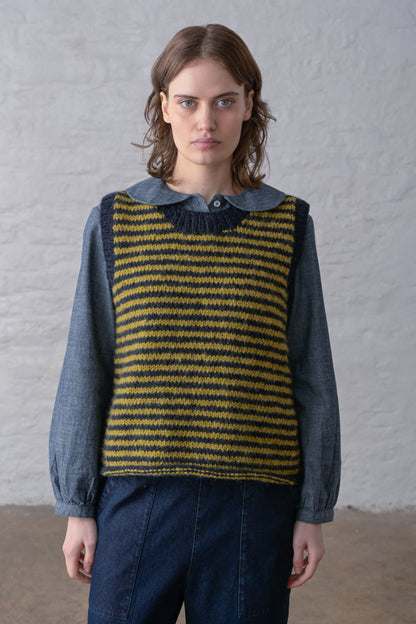 Heather Striped Vest