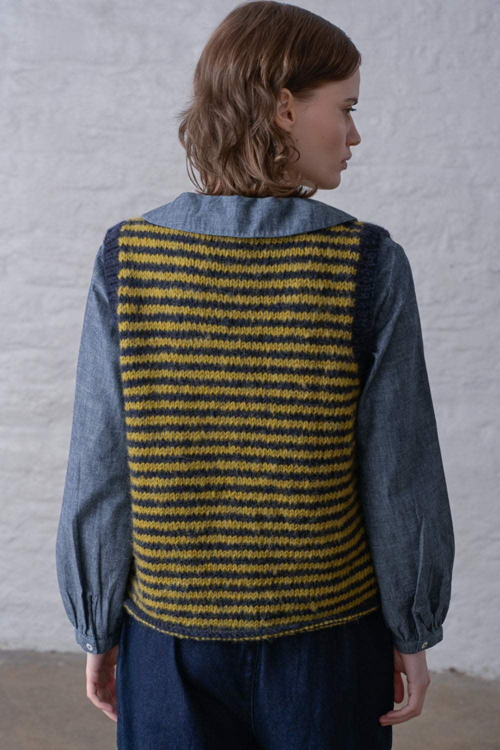 Heather Striped Vest