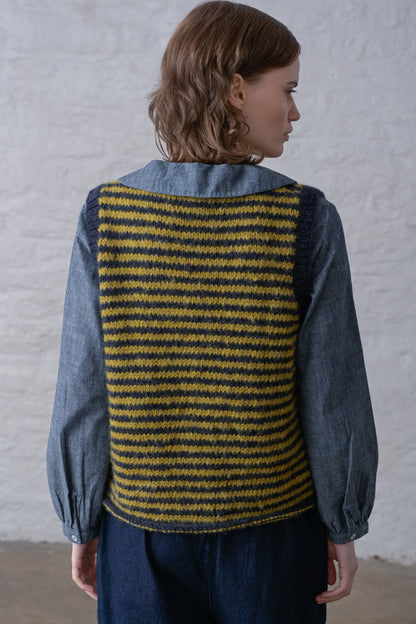 Heather Striped Vest