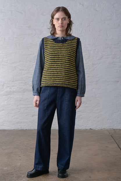 Heather Striped Vest