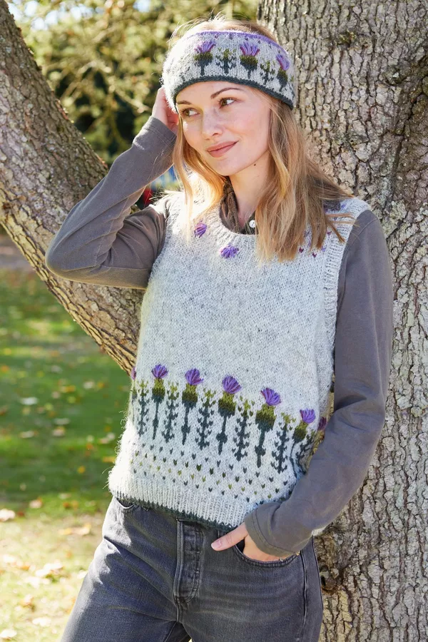 Pachamama Thistle Tank Top Off-White