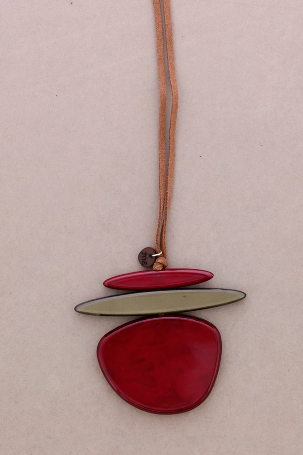 Large Statement Resin Pendant Necklace