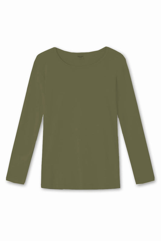 By Basics Round Neck Cotton Top Capers