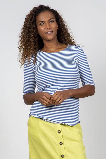 Lily and Me Rockpool Top Cornish Blue Stripe