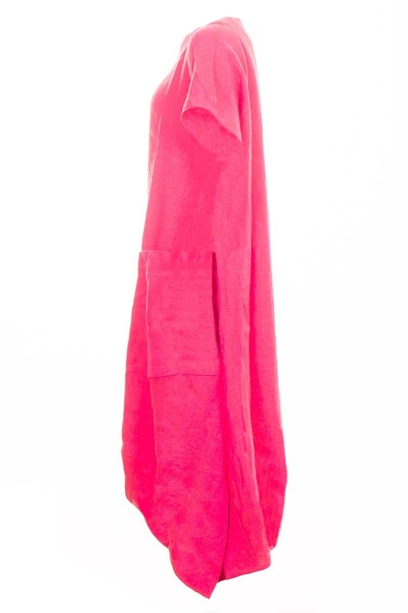 Ralston Iris Linen Dress Rose