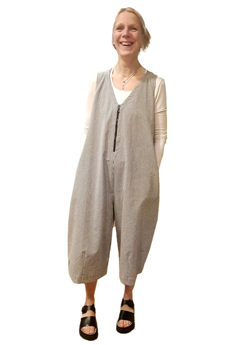 Mes Soeurs et Moi Hallo Jumpsuit Black Check Black