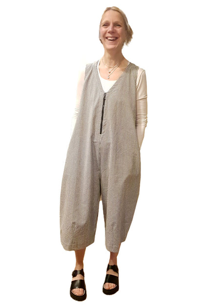 Mes Soeurs et Moi Hallo Jumpsuit Black Check Black