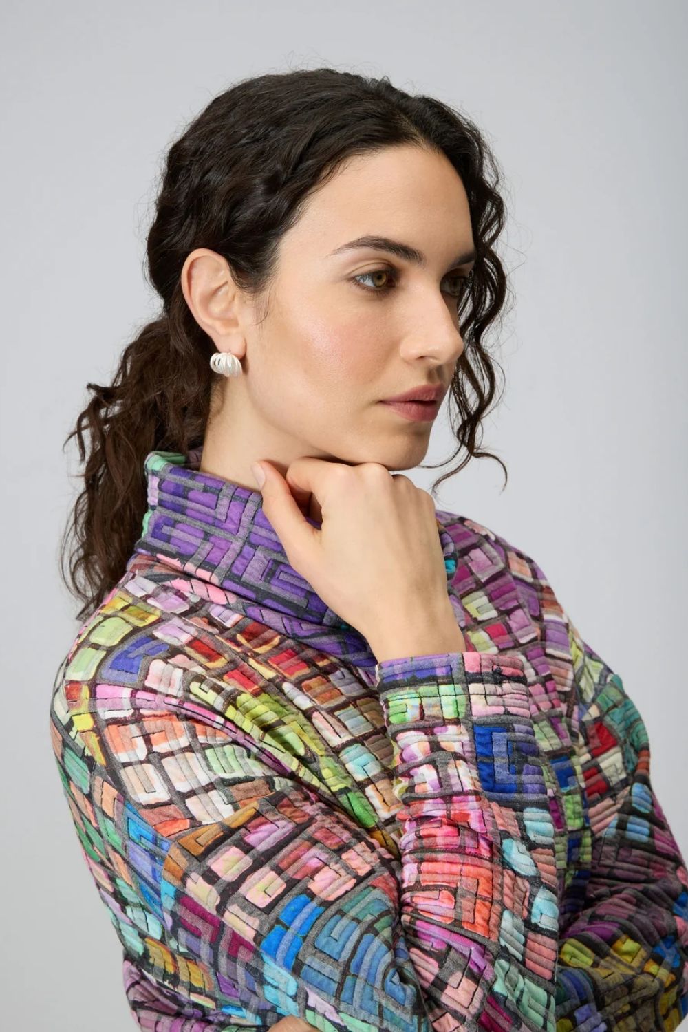 Coloured Glass Tiles Jersey Tunic