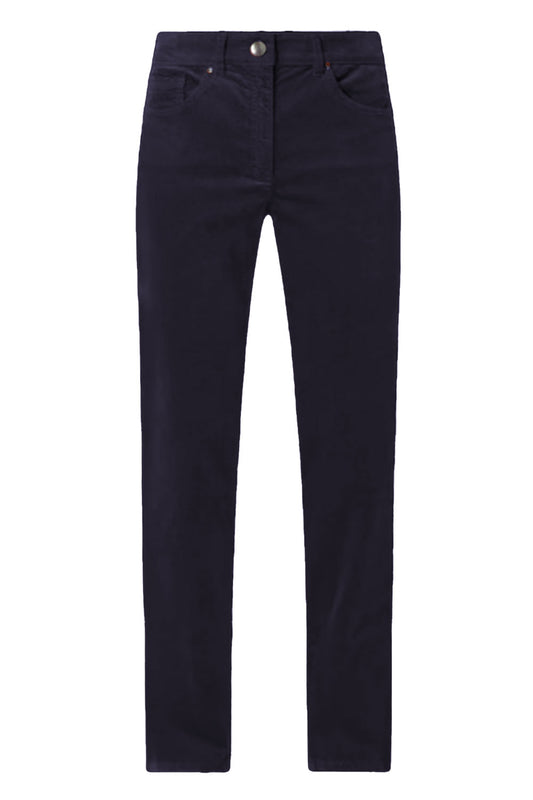 Zerres Cora Cord Trousers Navy Blue Blue