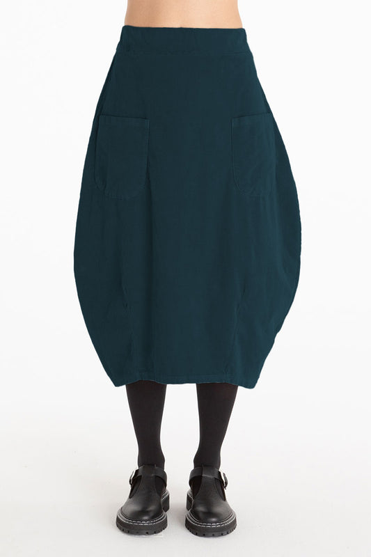 Cut Loose Pocket Lantern Mini Cord Skirt Inkjet Blue