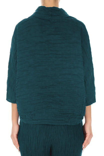 Cowl Neck Crinkled Silk 5403 Blouse