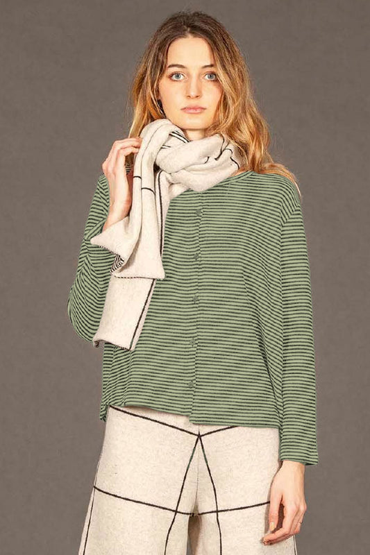 Mama B Crema Cardigan Linfa Green