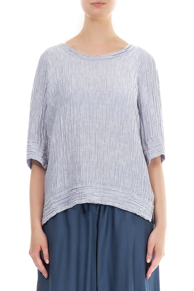 Grizas Silk Linen 5840 Top Silver Silver