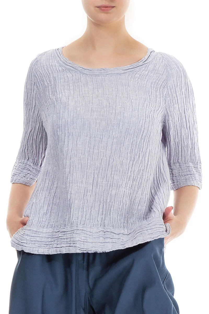 Grizas Silk Linen 5840 Top Silver Silver