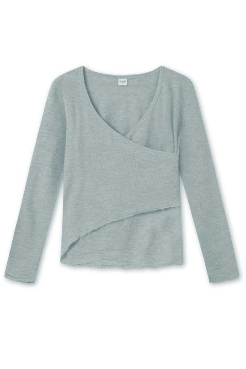 By Basics Blusbar Asymmetrical Shirt Stone