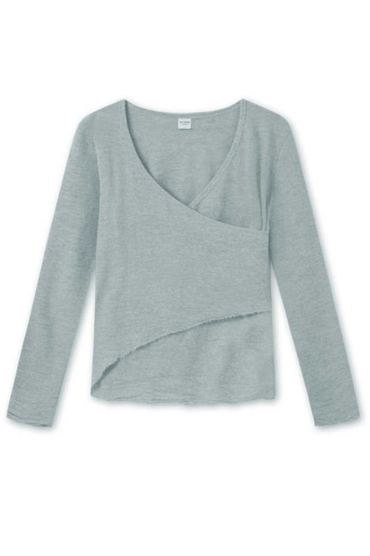 By Basics Blusbar Asymmetrical Shirt Stone