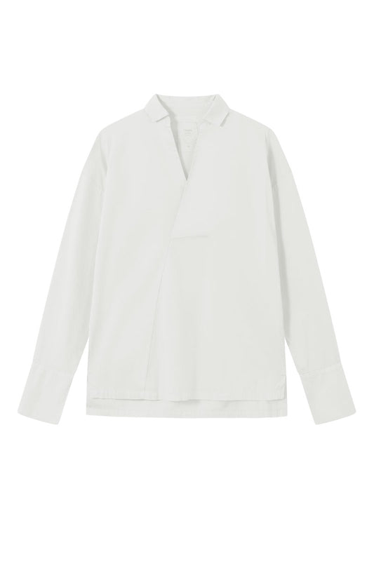 By Basics Cuffed Blouse White White