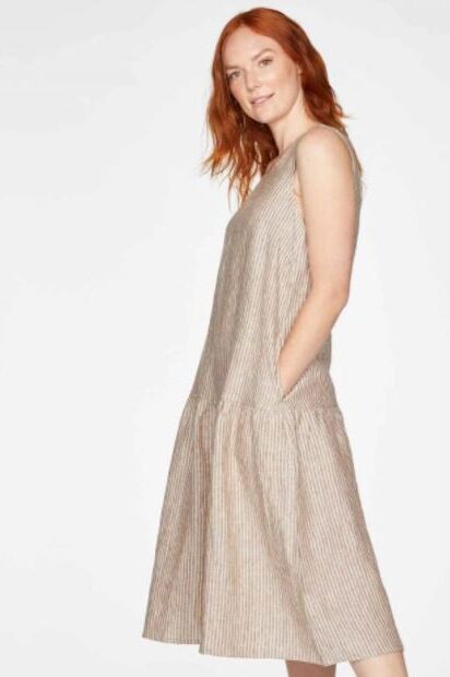 Thought Isobel Trapeze Dress Cinnamon