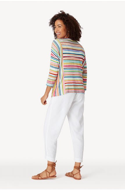 Sahara Multi Colour Stripe Jersey Top
