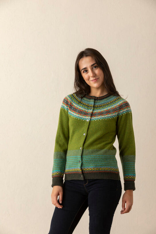 Eribe Alpine Cardigan Moss Green
