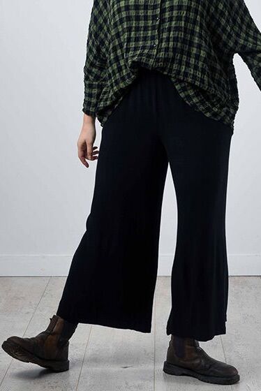 Thing Clothing Crepe Satin Trousers Black