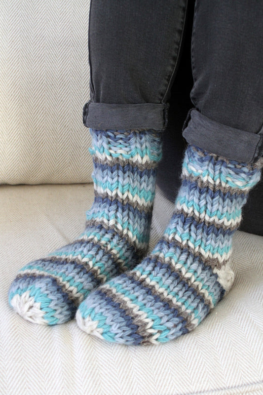Pachamama Little Hampton Stripe Sofa Sock Oatmeal