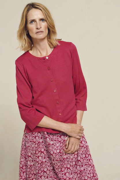 Two Danes Hilda Cardigan Berry