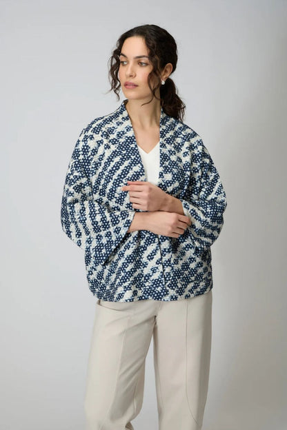 Diamond Tie Dye Jersey Jacket