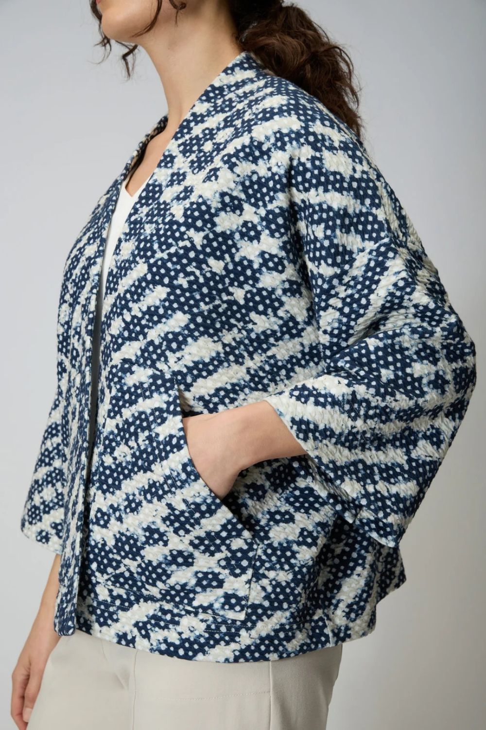 Diamond Tie Dye Jersey Jacket