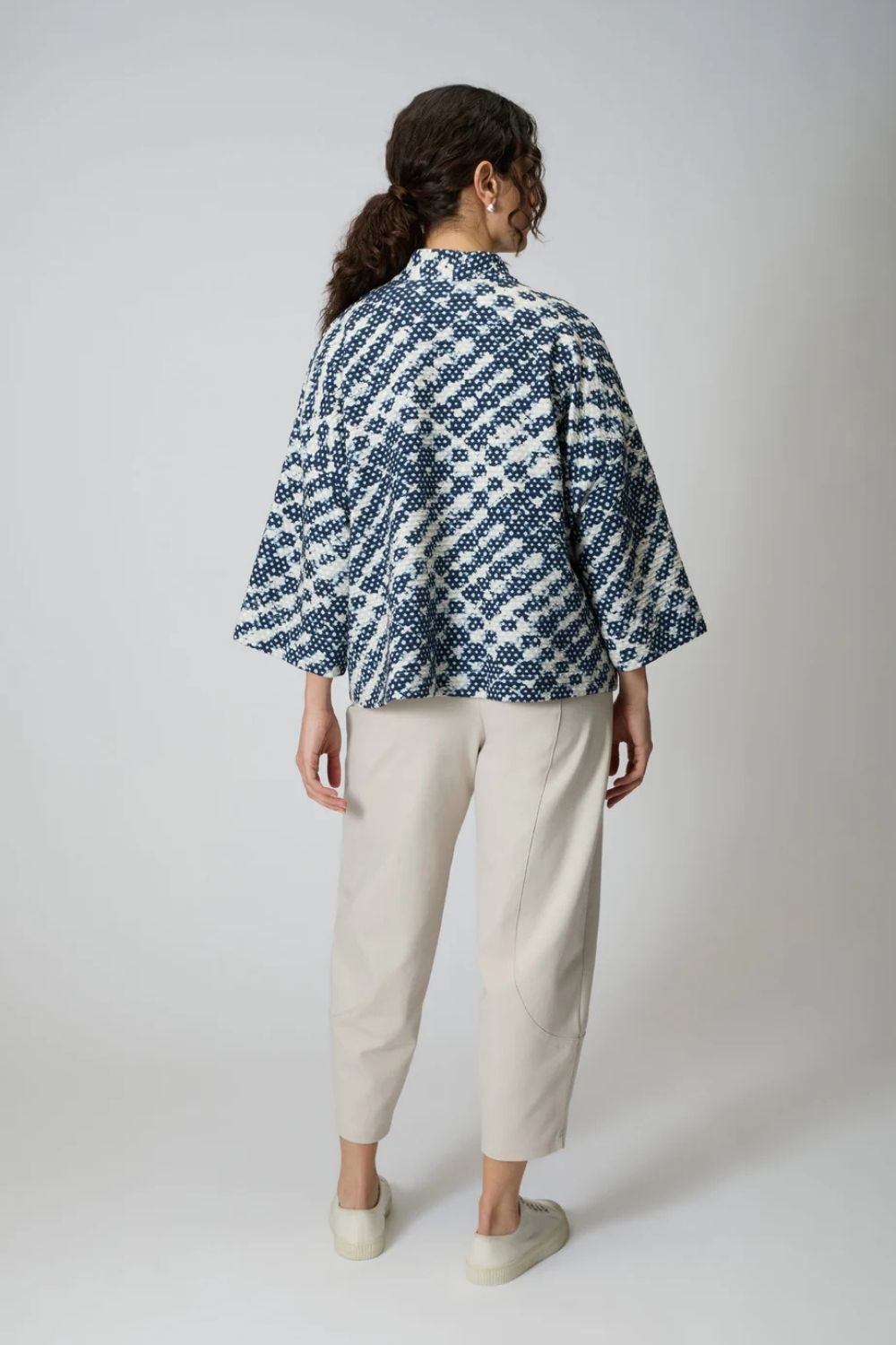 Diamond Tie Dye Jersey Jacket