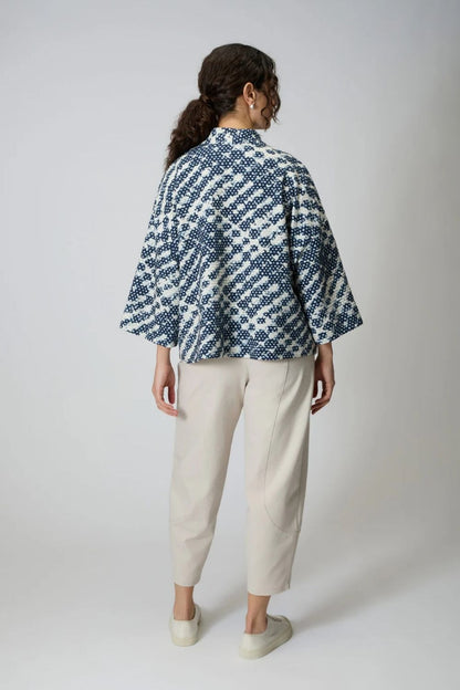 Diamond Tie Dye Jersey Jacket