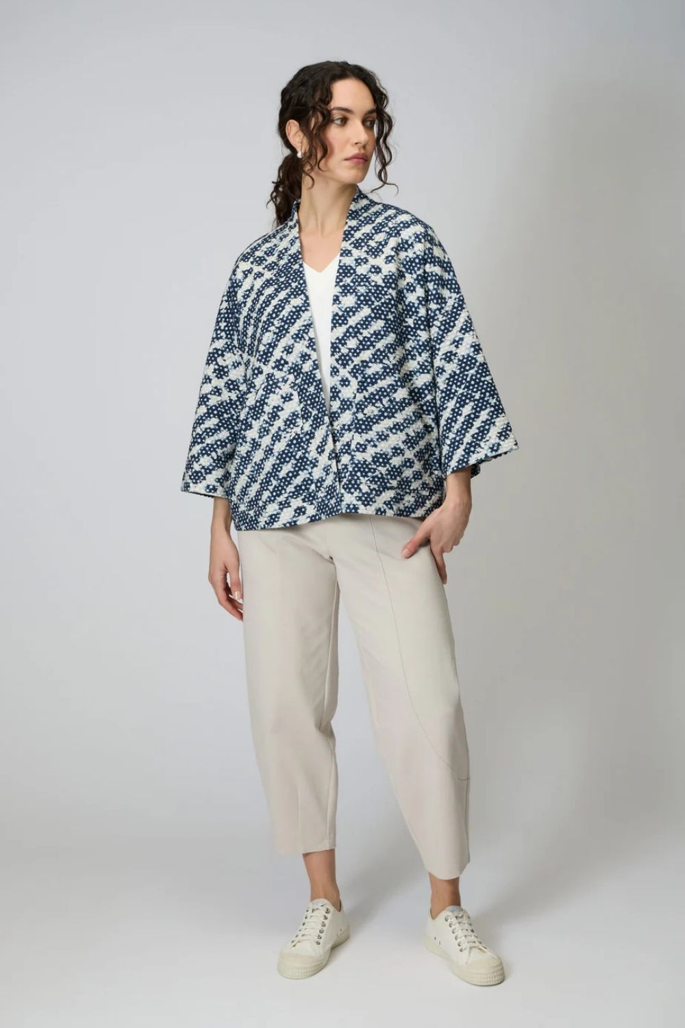 Diamond Tie Dye Jersey Jacket