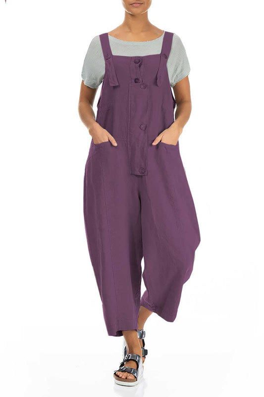 Grizas Linen 3714 Jumpsuit Amethyst