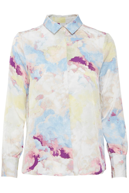 Ichi Cloudy Shirt Multi Coloured