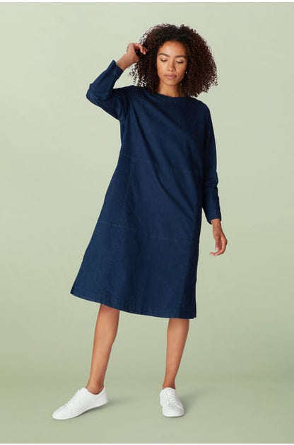 Sahara Stretch Denim Flared Dress