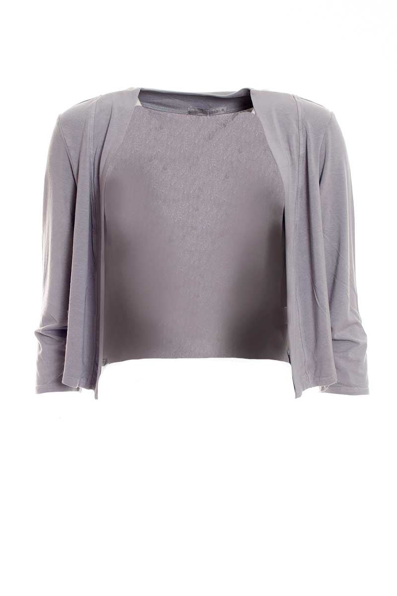 Cut Loose Banded Cardigan Overcast 6447554
