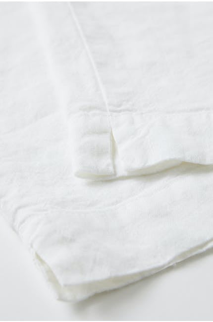 Sahara Textured Linen Slim Trouser White