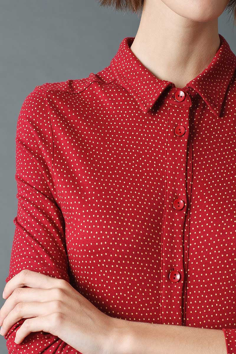 Indi & Cold Tricot Dress Vino