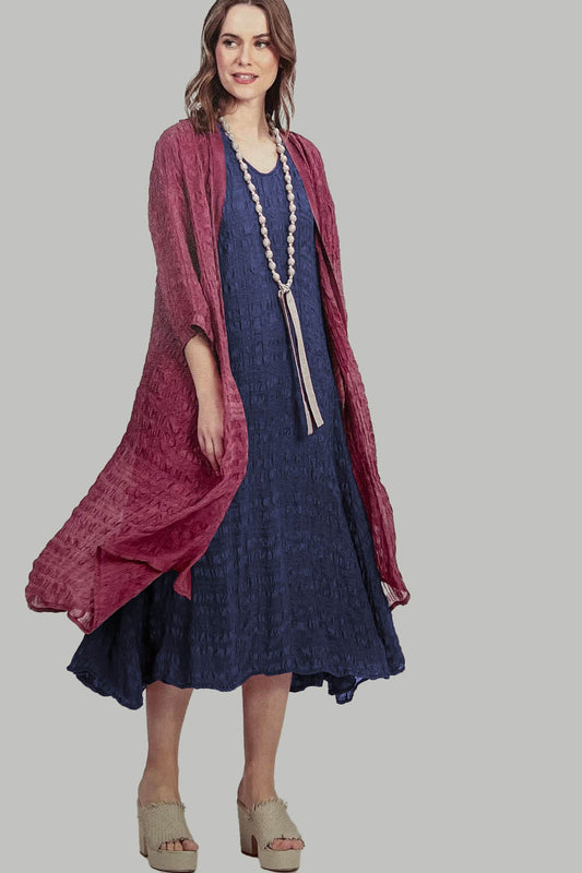 Crinkle Silk Check 91891/2 Dress