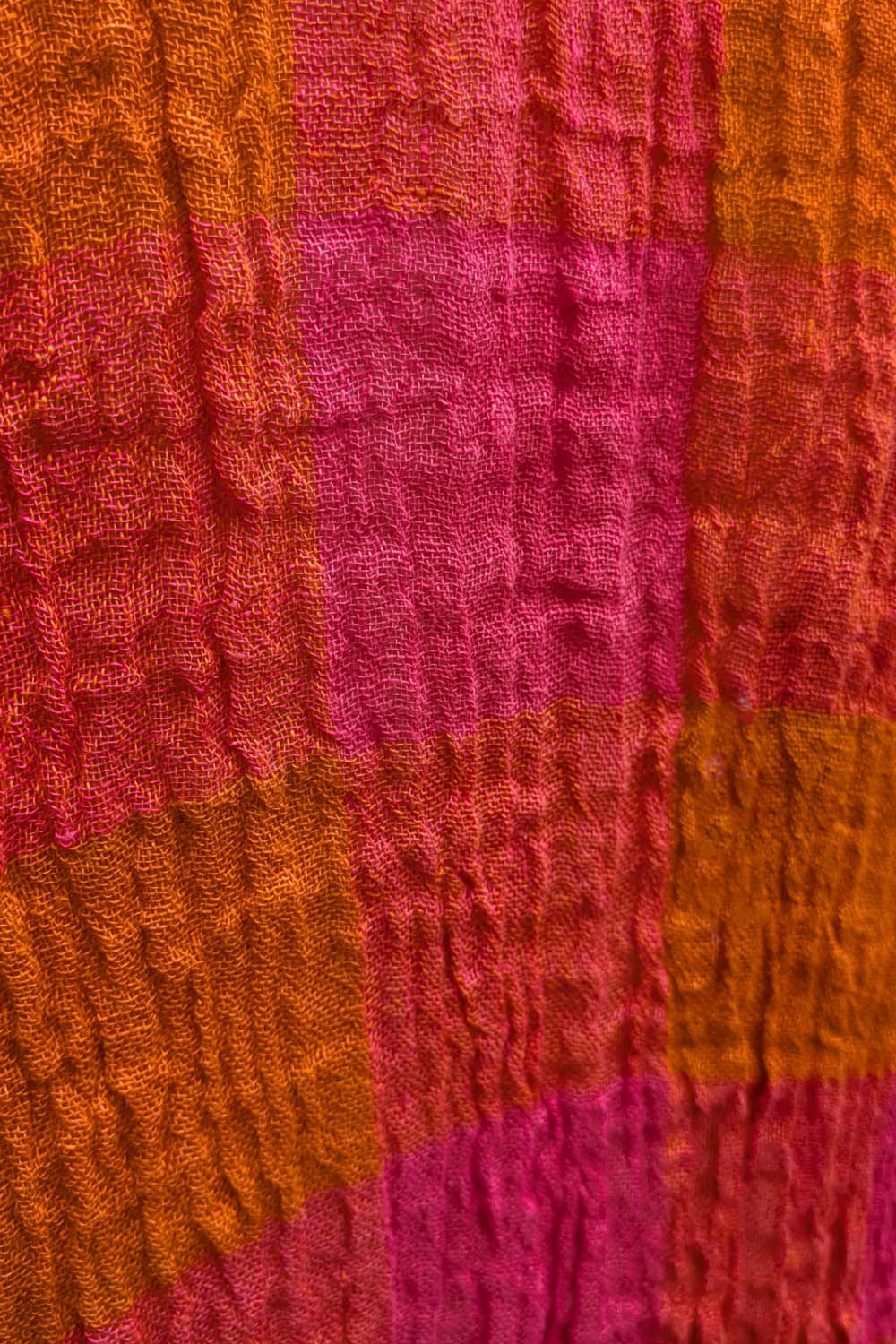 Large Check 51686 Linen Swing Shirt